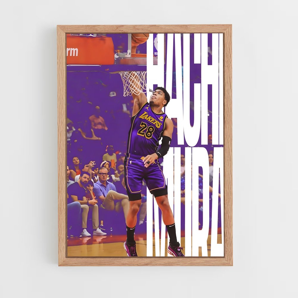 Poster Rui hachimura – affiche Basketball (vue 4)